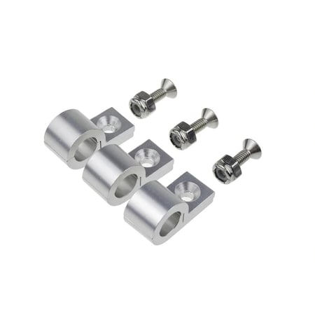 Red Horse Performance 5/16" POLISHED ALUMINUM LINE CLAMPS - 6PCS/PKG 320-516-5